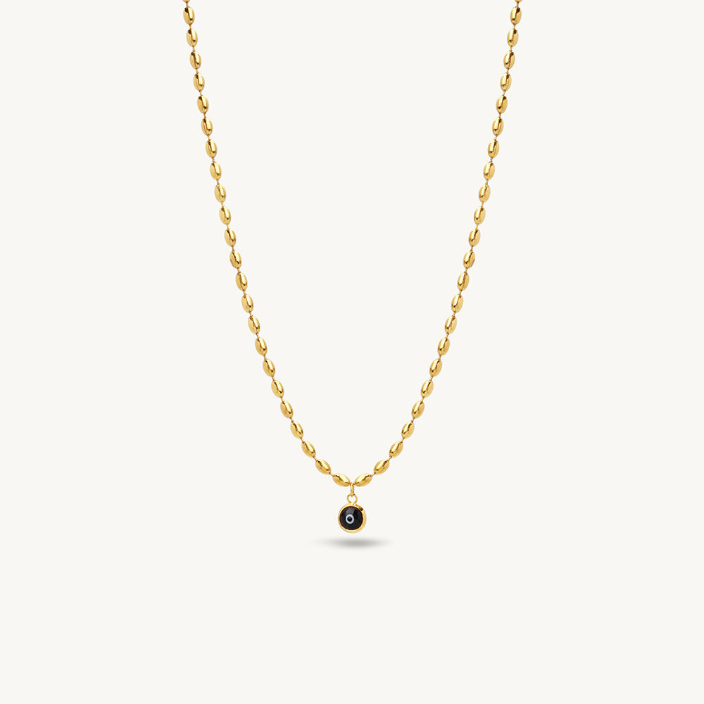 Refined Evil Eye Orbit Pendant Necklace