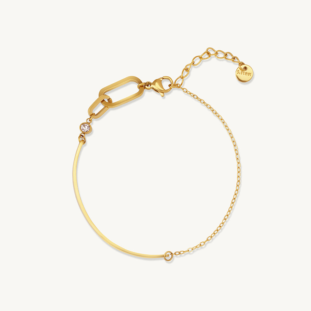 U Curve Carabiner Chain Bracelet