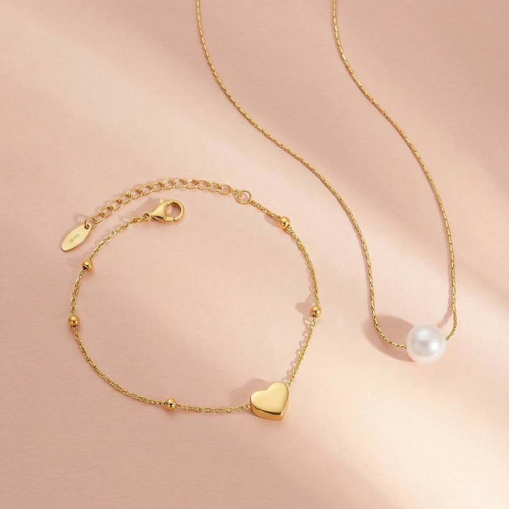 Sweet Heart Pearl Set