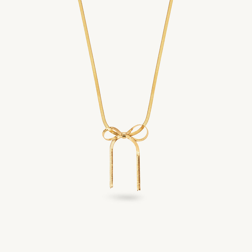Graceful Bow Knot Necklace