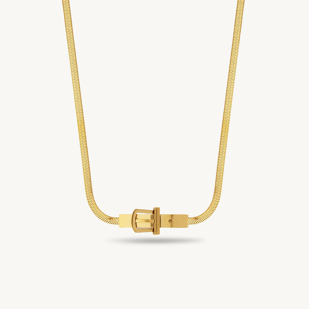 Lock Charm Chain Necklace