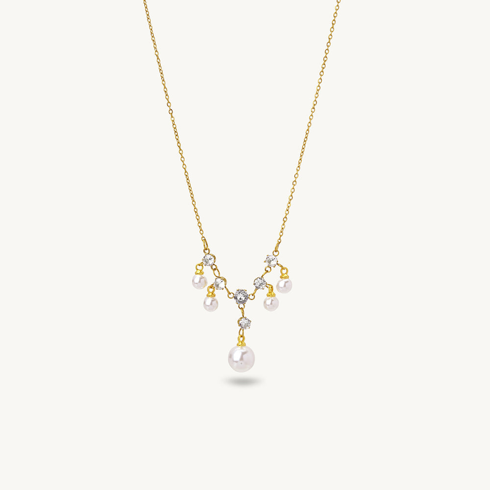 Glow Pearl Charm Necklace