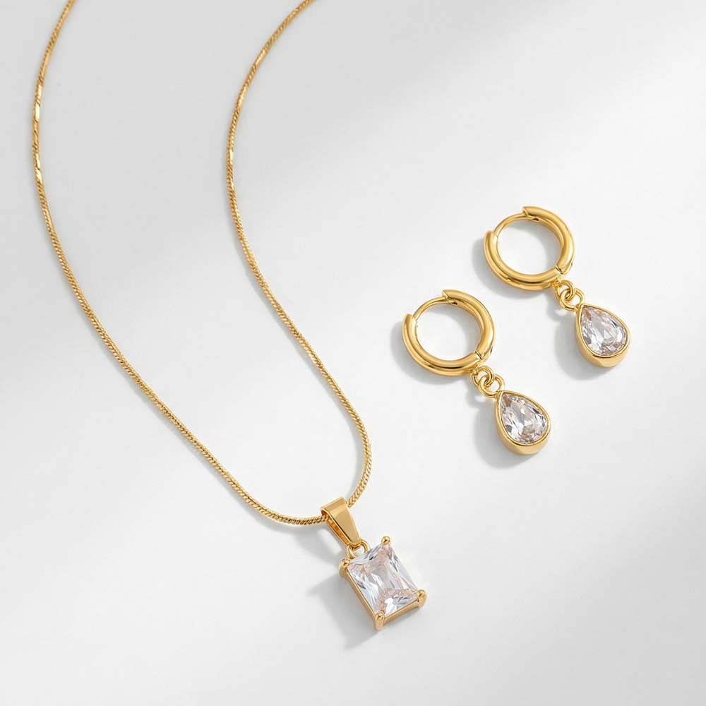 Classic Solitaire Jewellery Set