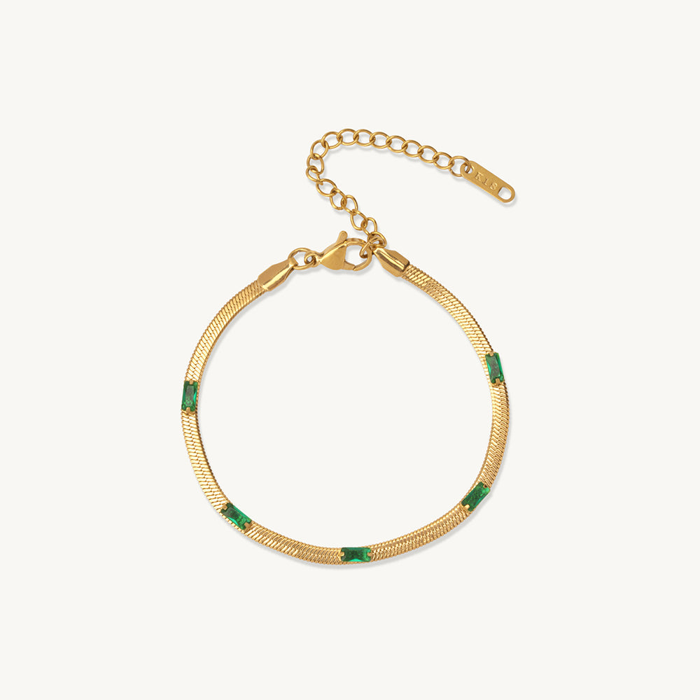 Emerald Trail Minimal Bracelet