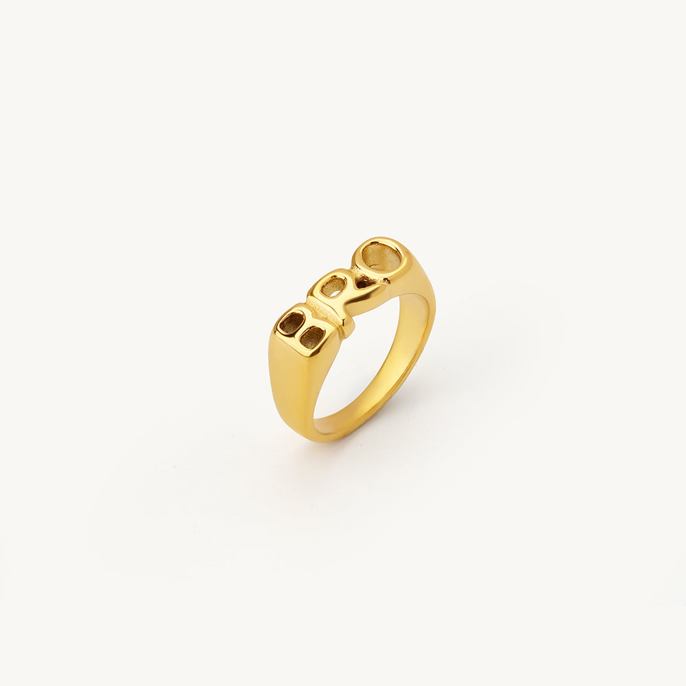 Bold BRO Statement Ring