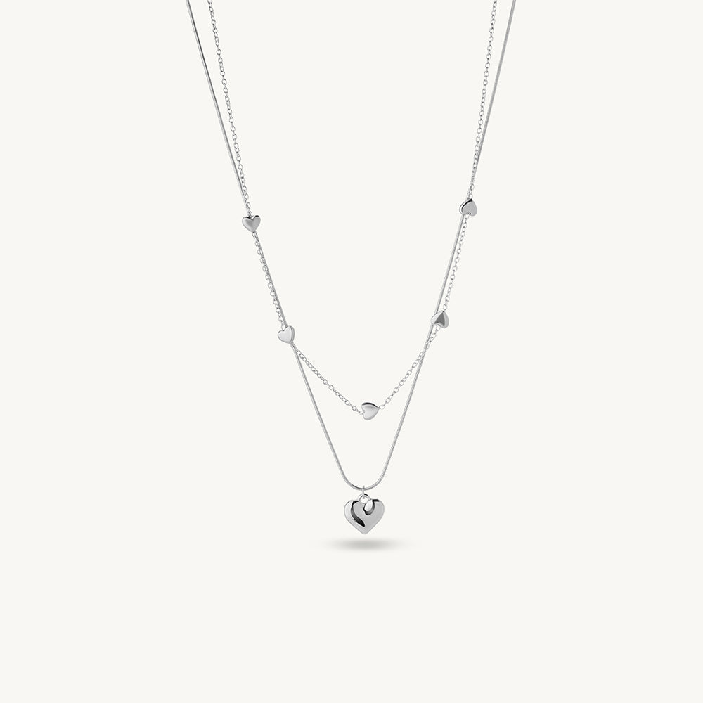 Layered Heart Necklace
