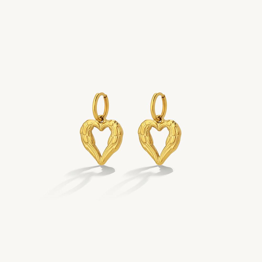 Elegant Open Heart Earrings