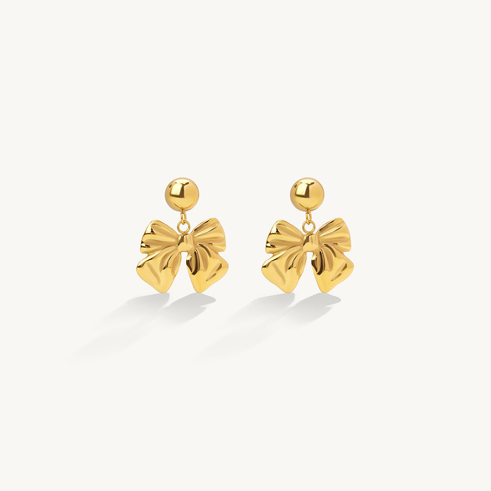 Stylish Cute Bow Drop Earrings