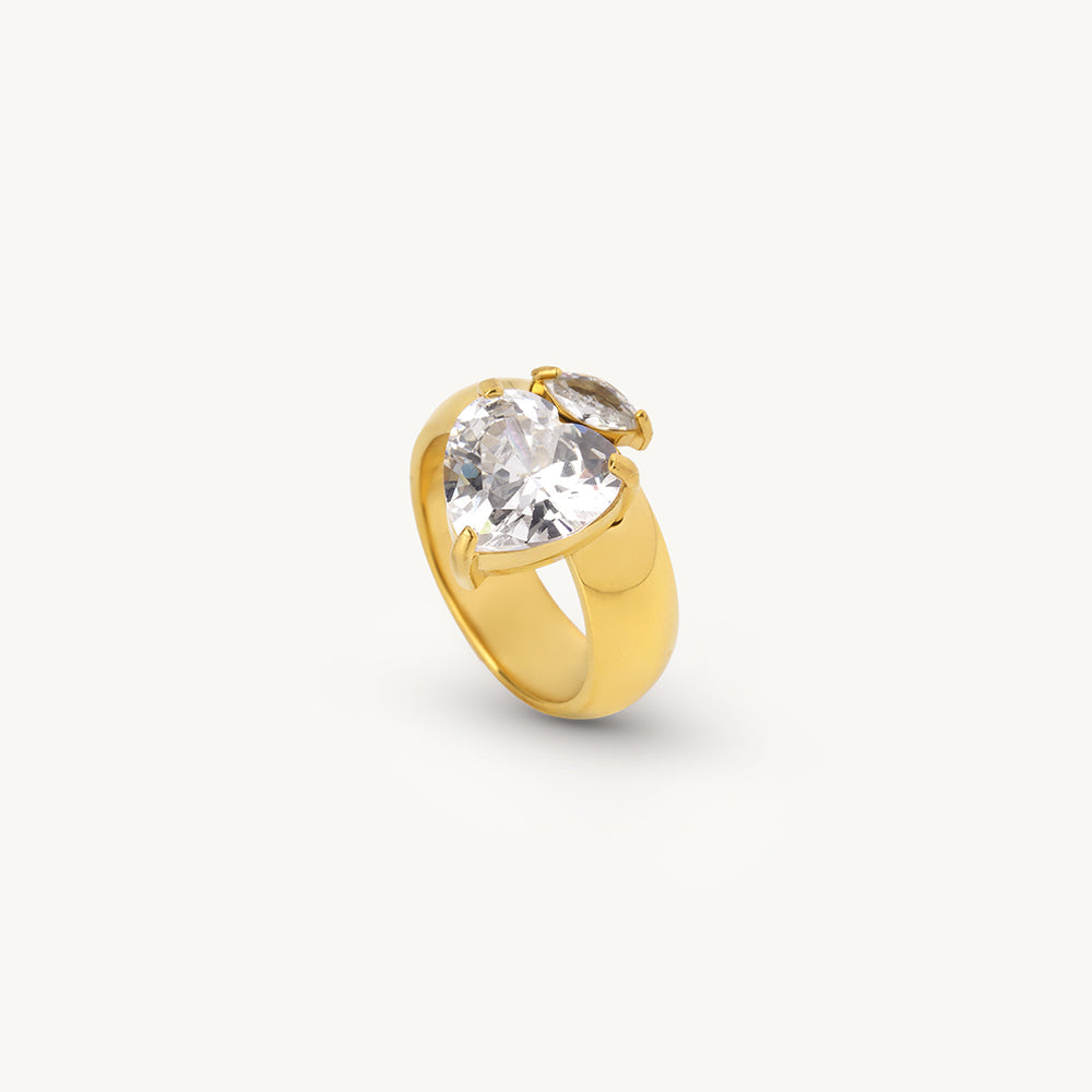 Bold Heart Spark Ring
