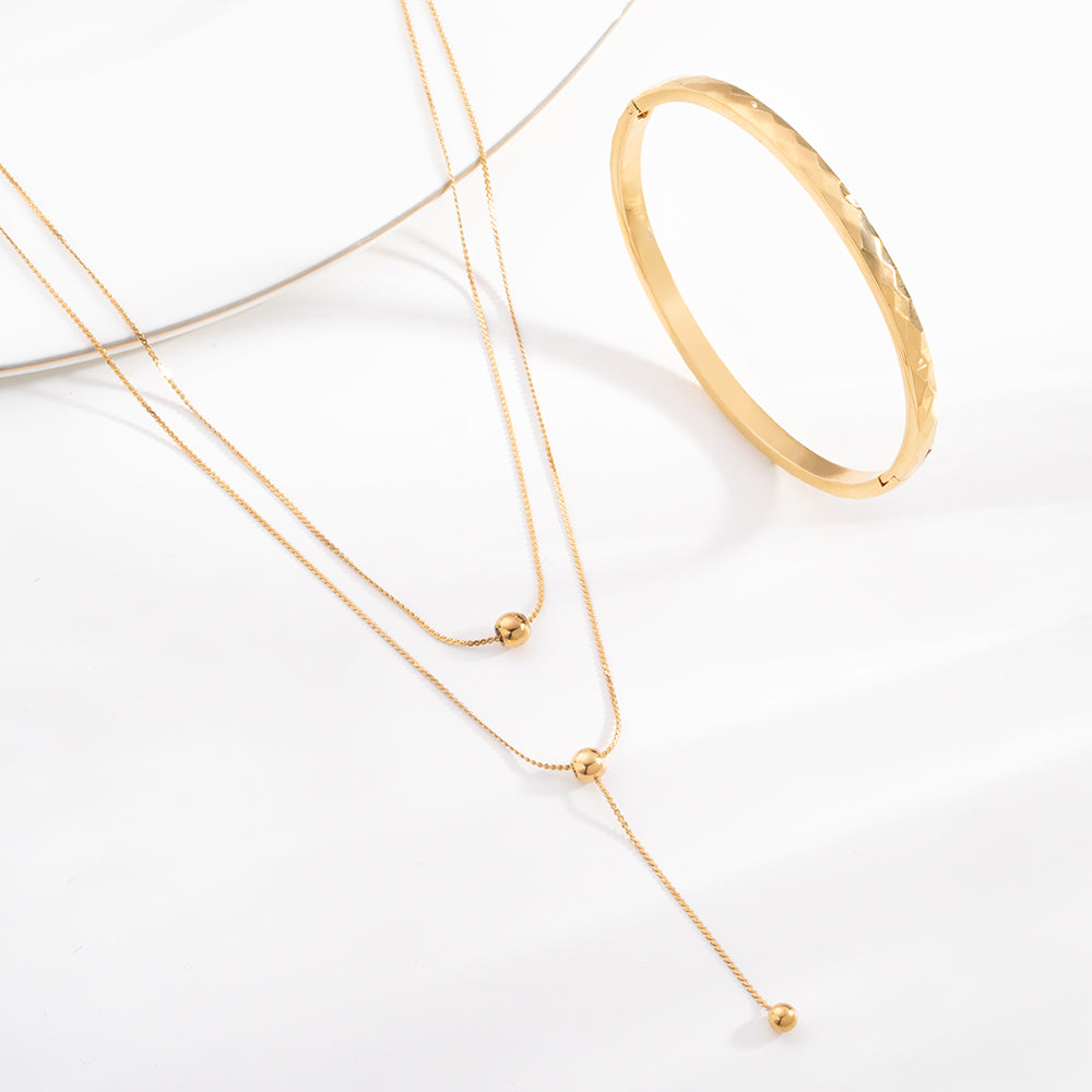 Drop Bead Gilded Glow Set