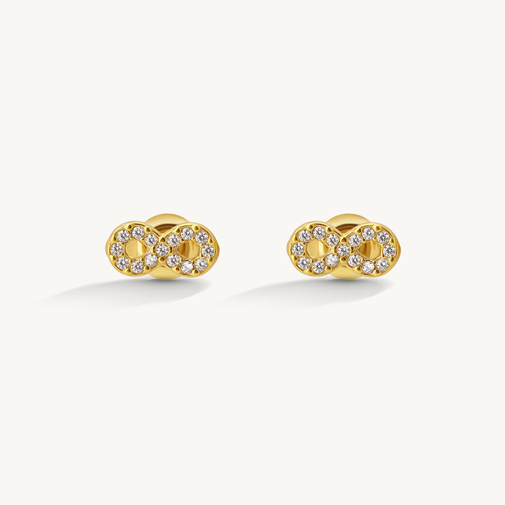 Celestial Crystal Infinity Studs