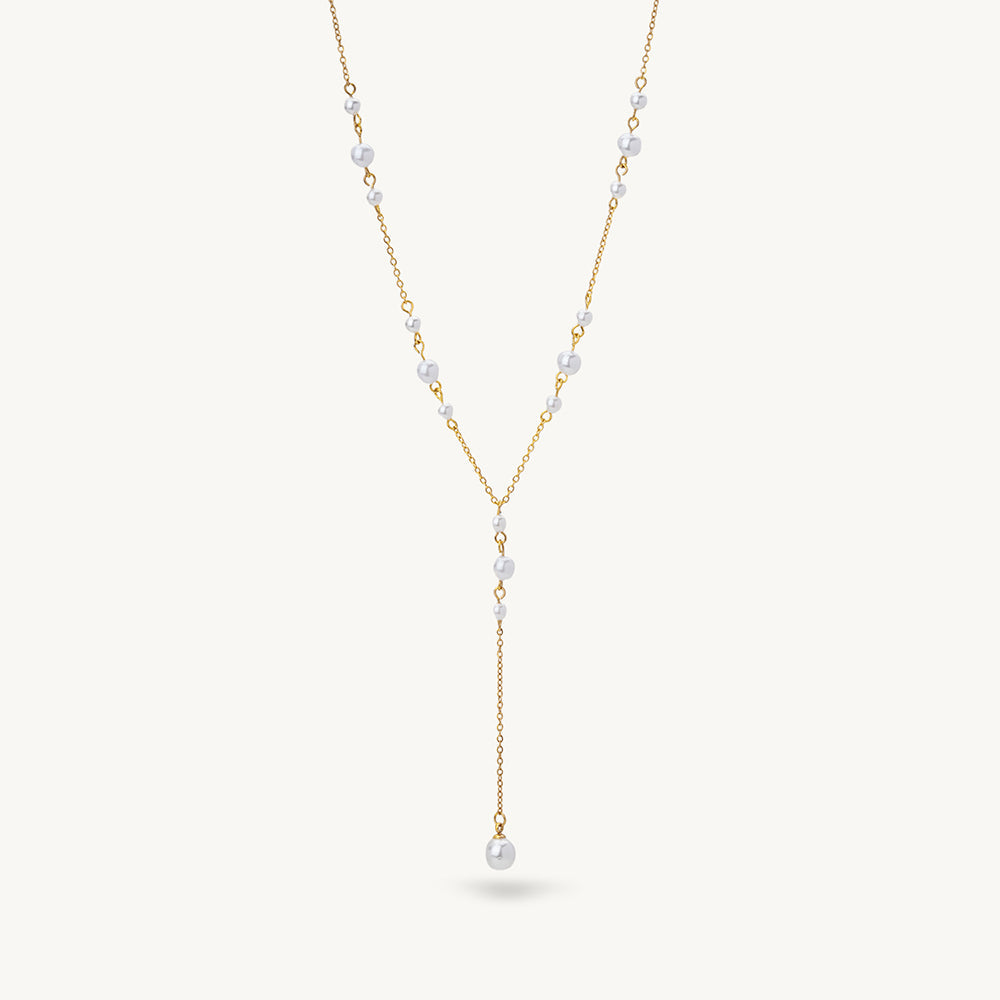 Lumi Pearl Lariat Necklace