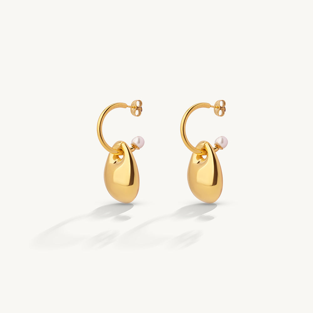Artistic Pearl Accent Earrings