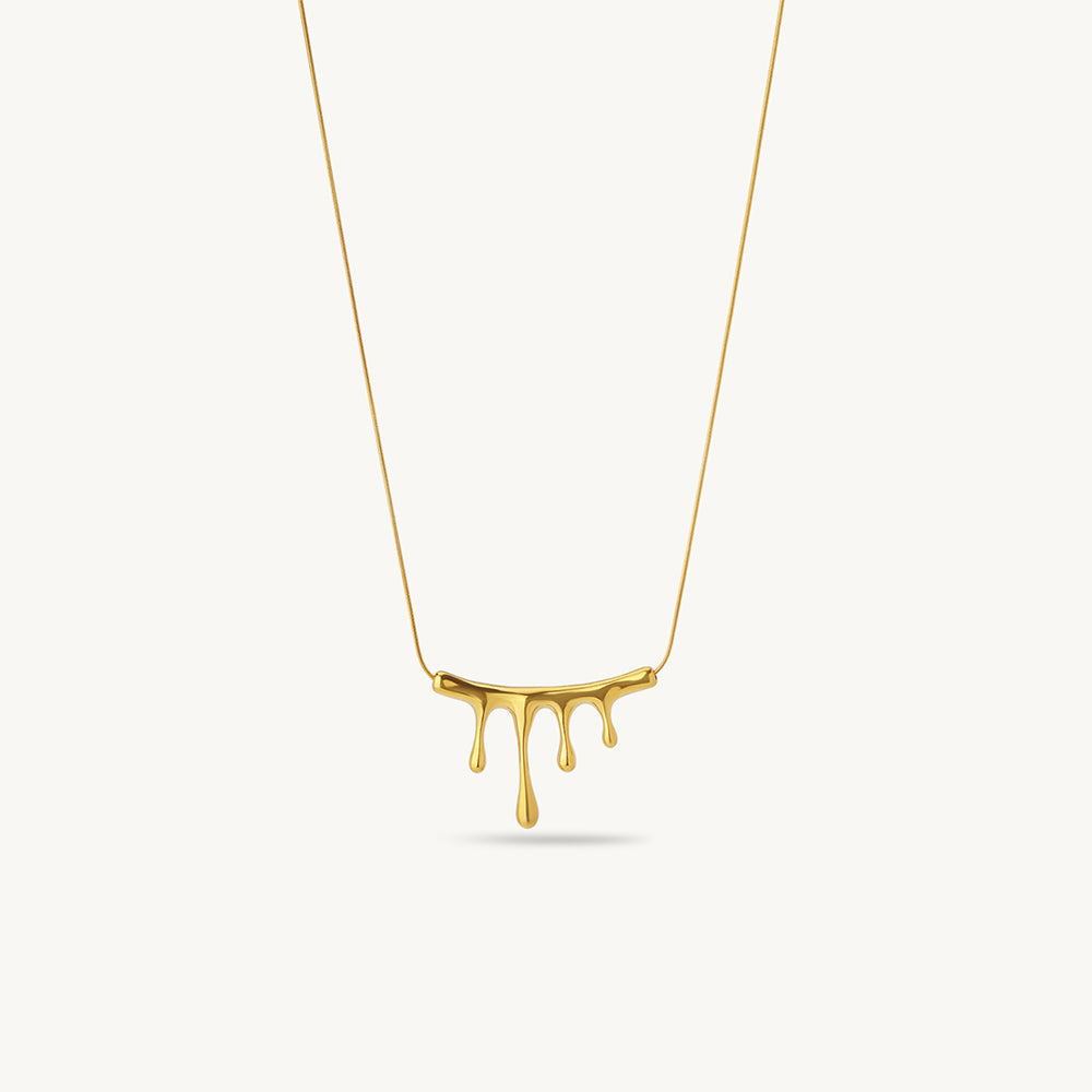 Elegant Charm Drop Necklace