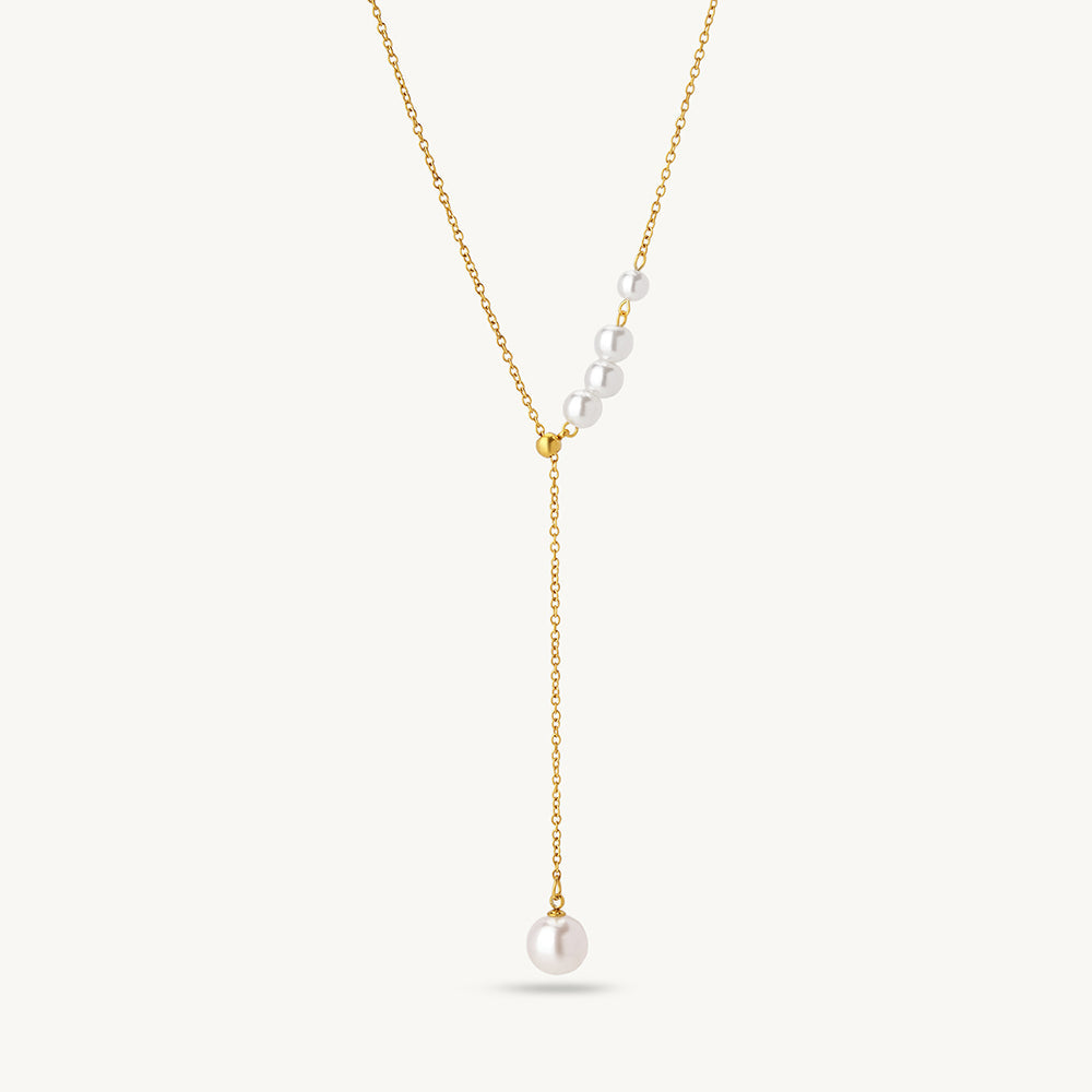 Radiant Pearl Drop Necklace