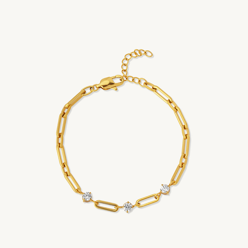 Elegant Paperclip Chain Bracelet