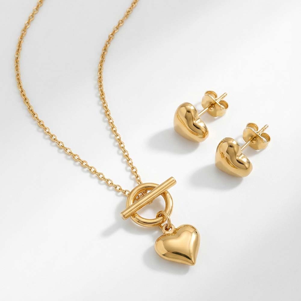 Crushline Mini Heart Jewellery Set