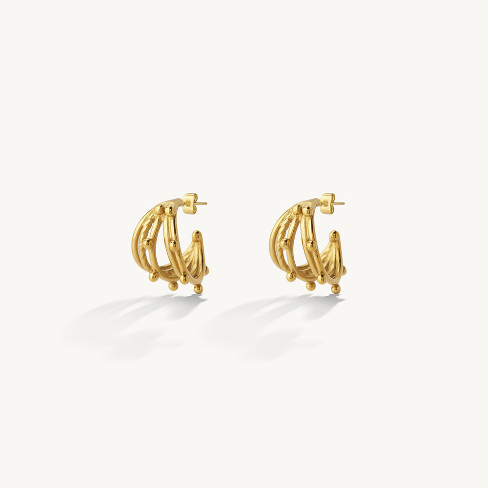 Layered Luxe Hoop Earrings