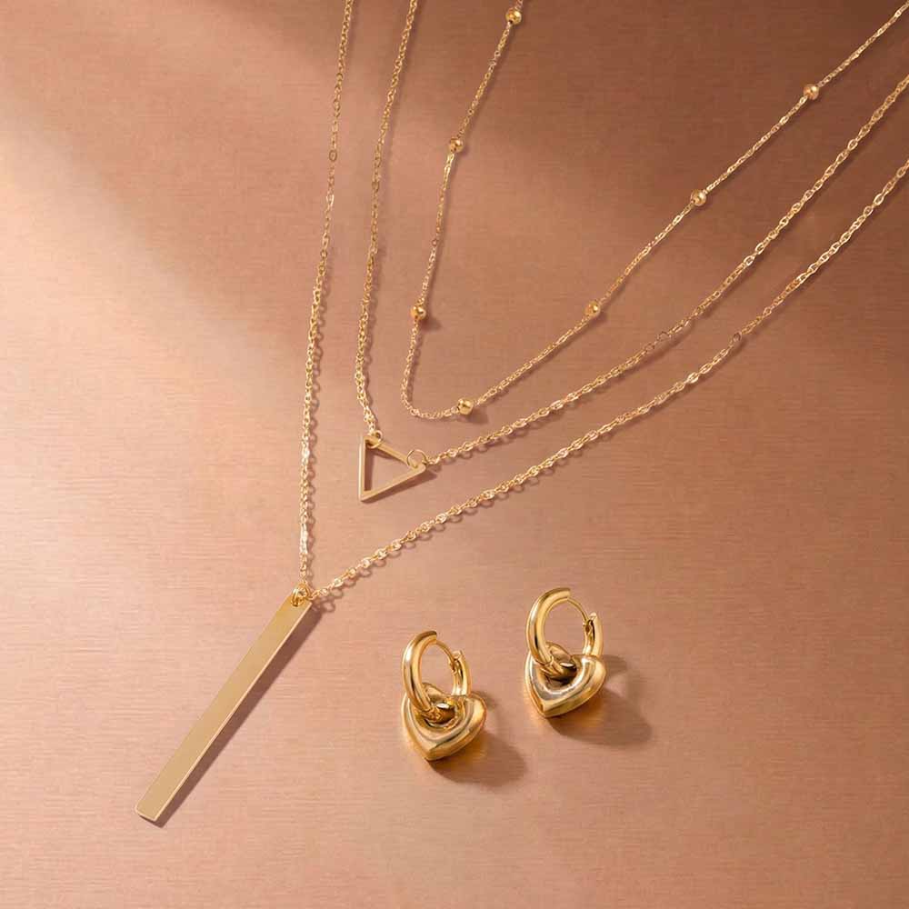 Chained Heart in Harmony Jewellery Set