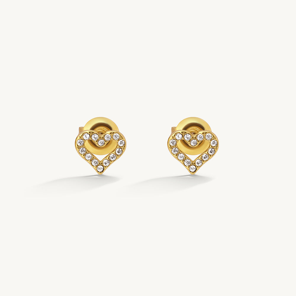 Auric Open Heart Studs