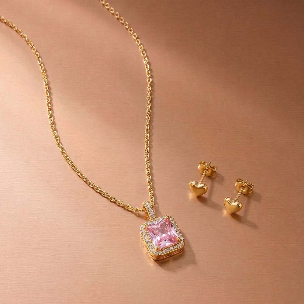 Heartfelt Blush Jewellery Set