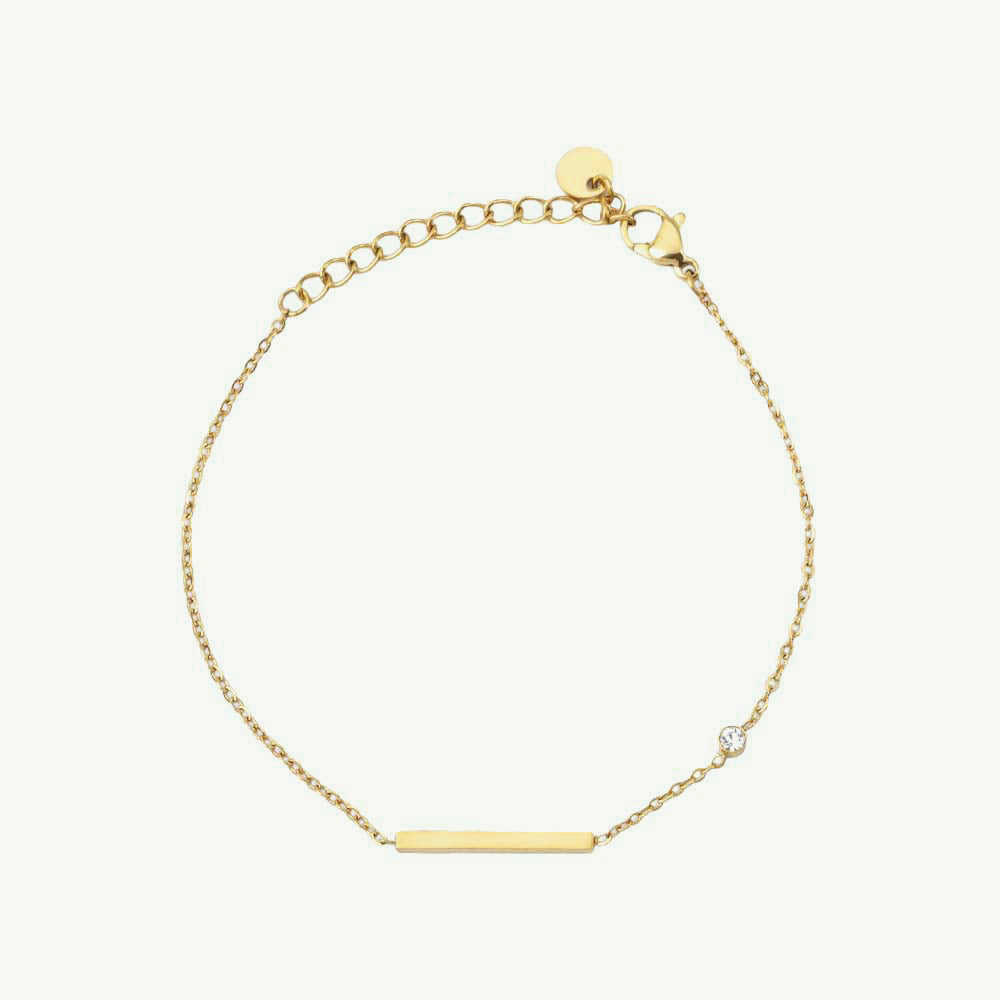 Minimal Bar Chain Bracelet