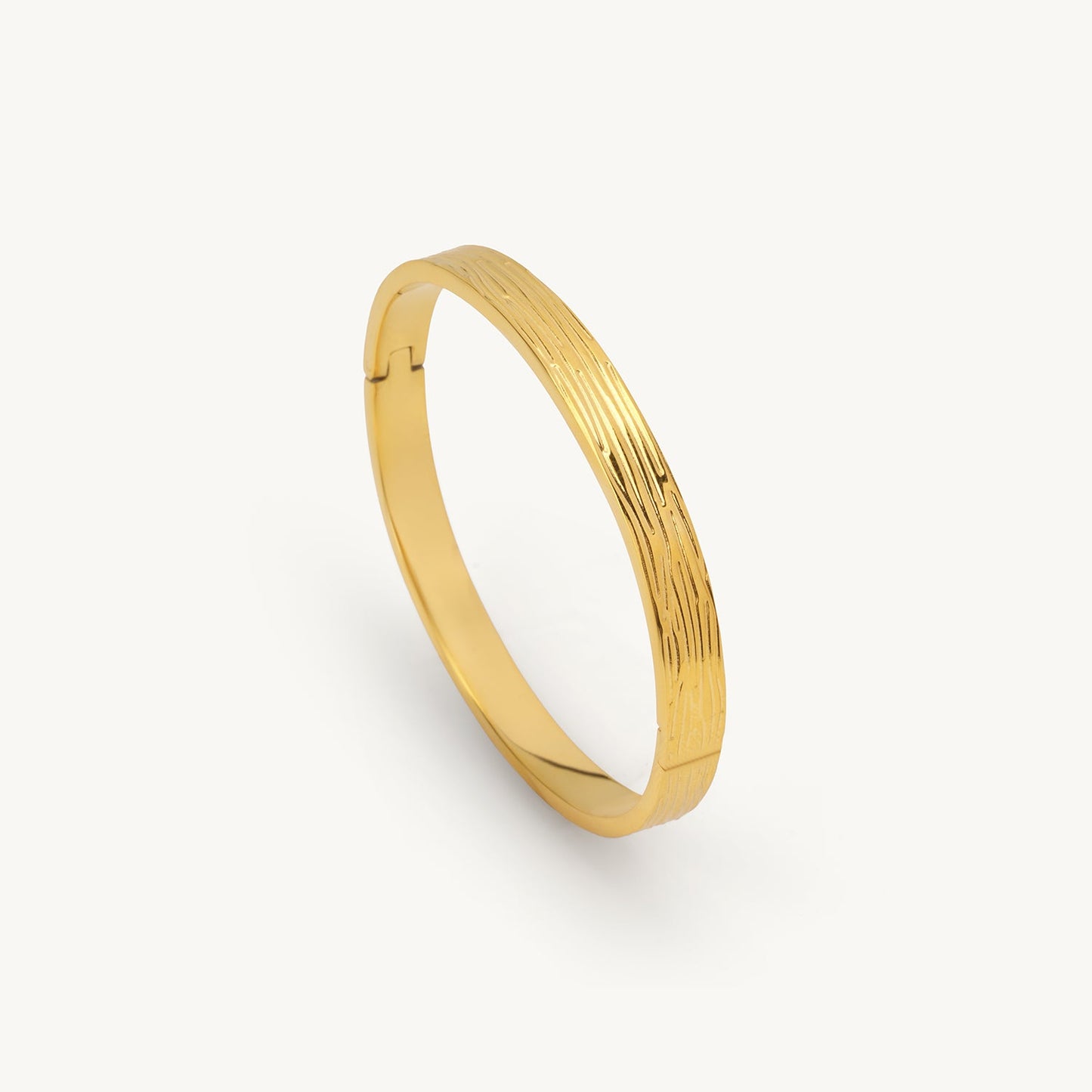 Textured Slim Bangle Bracelet