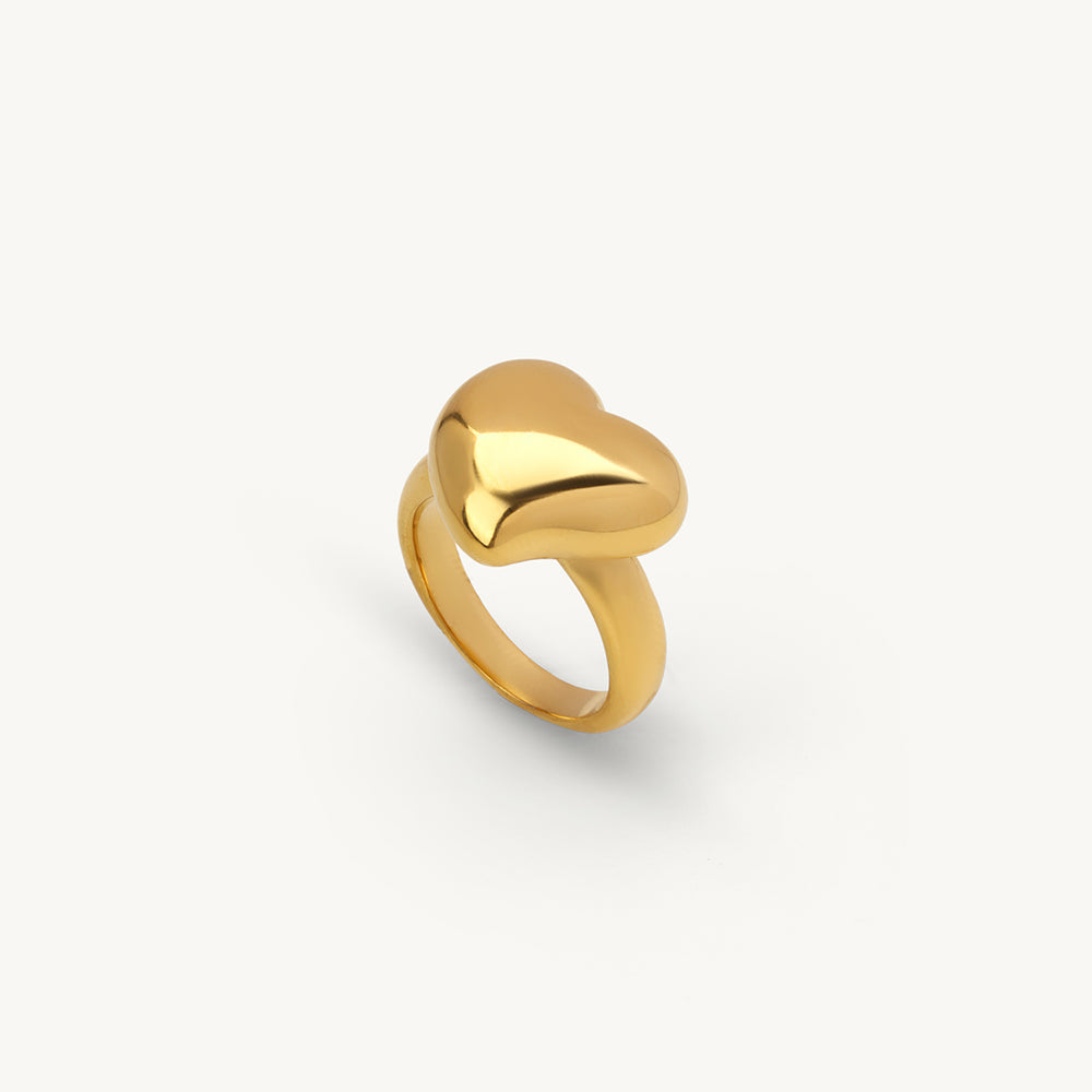 Chunky Puffy Heart Ring