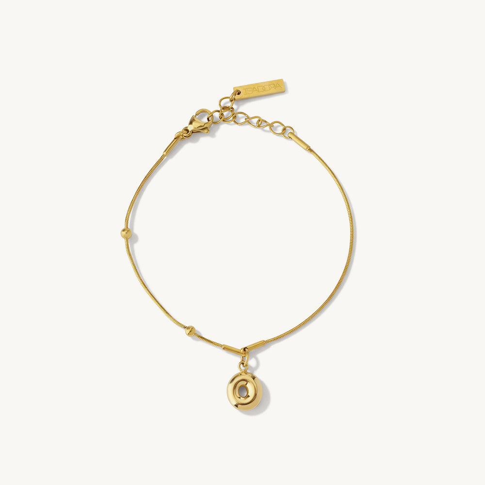 Luna Drop Gold Chain Bracelet