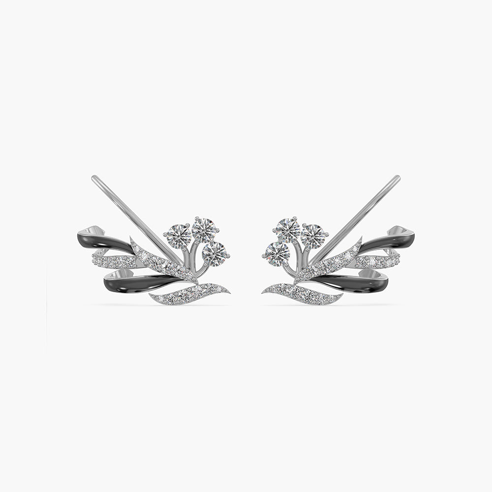 Star Trail 925 Silver Ear Climbers
