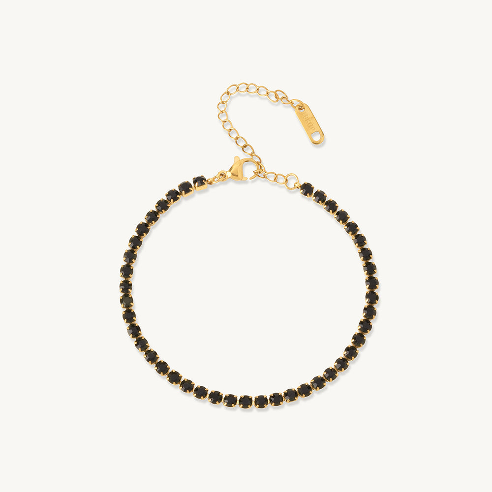 Black Tennis Bracelet