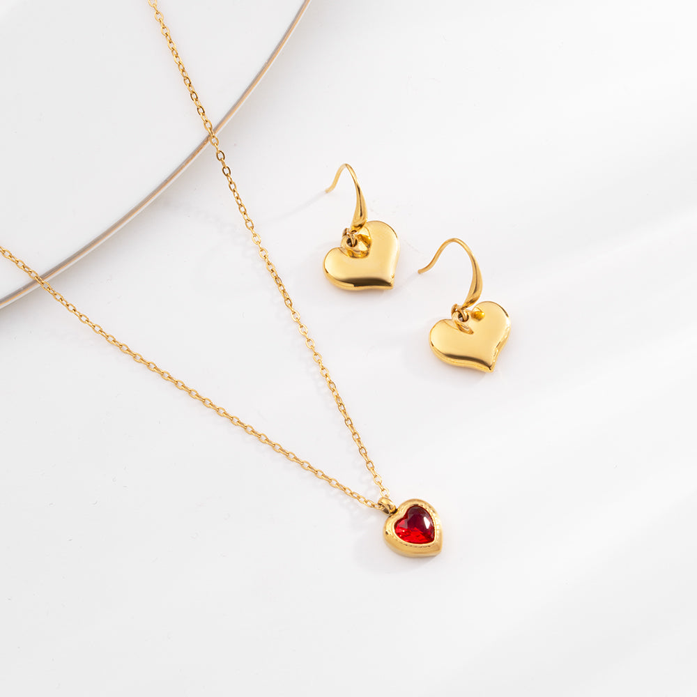 Romantic Heart Jewellery Set