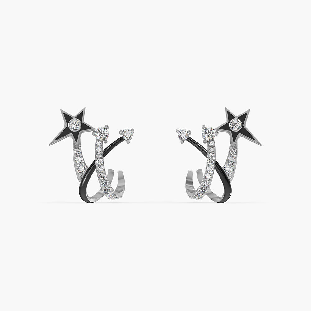 Starline Sparkle 925 Silver Stud Earrings