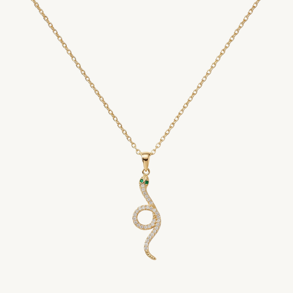Enchanted Crystal Serpent Necklace