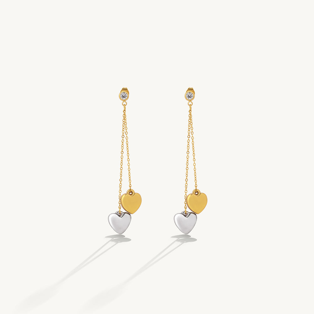 Aurelia Heart Dangle Earrings