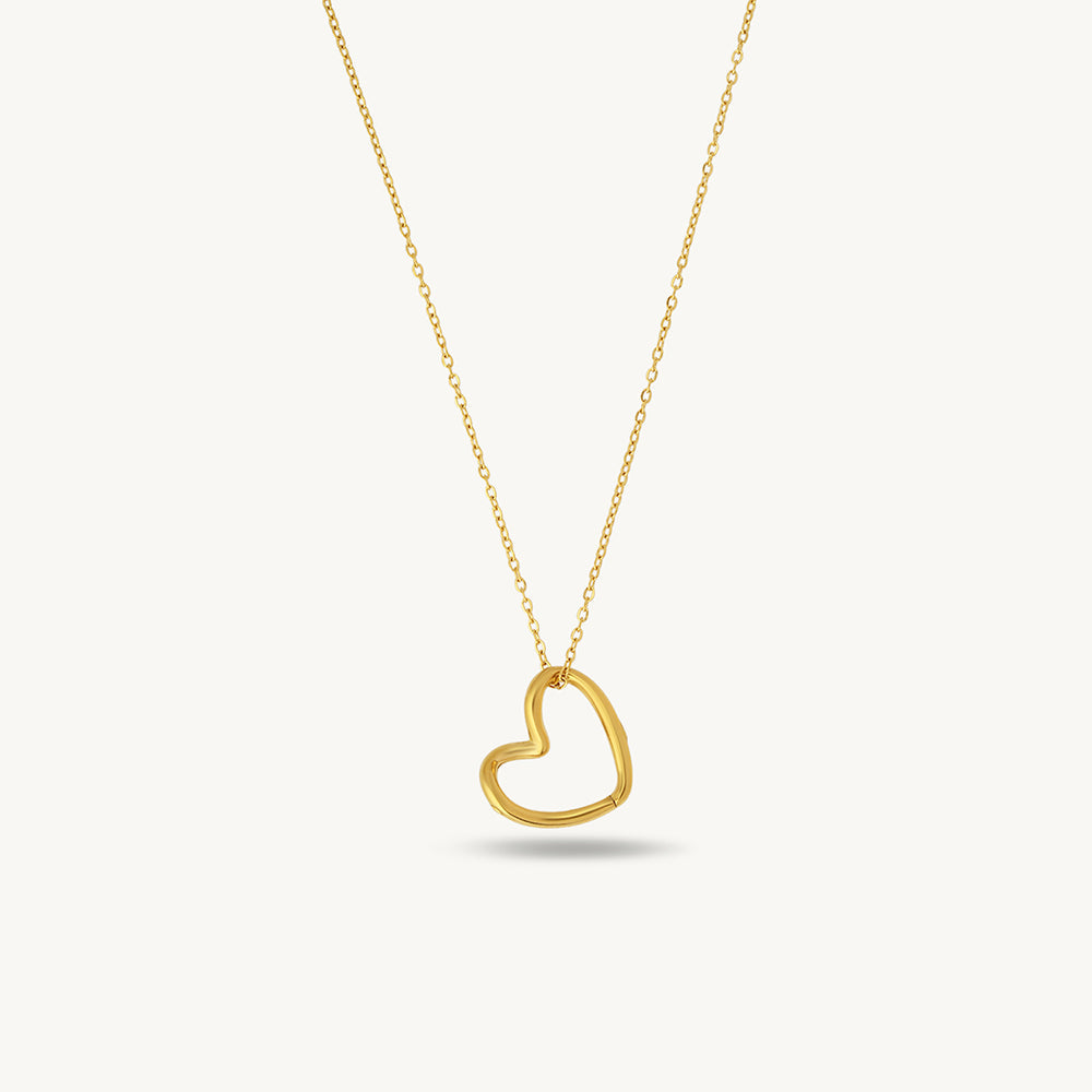 Elegant Open Heart Necklace