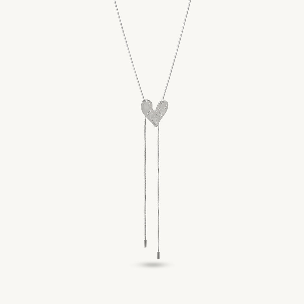 Aurelia Heart Lariat Necklace