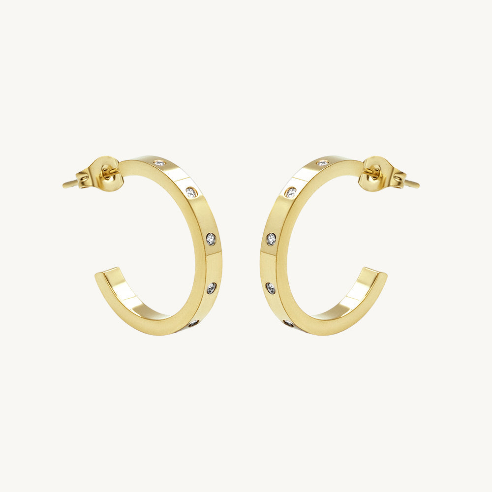 Classic Half Hoop Earrings