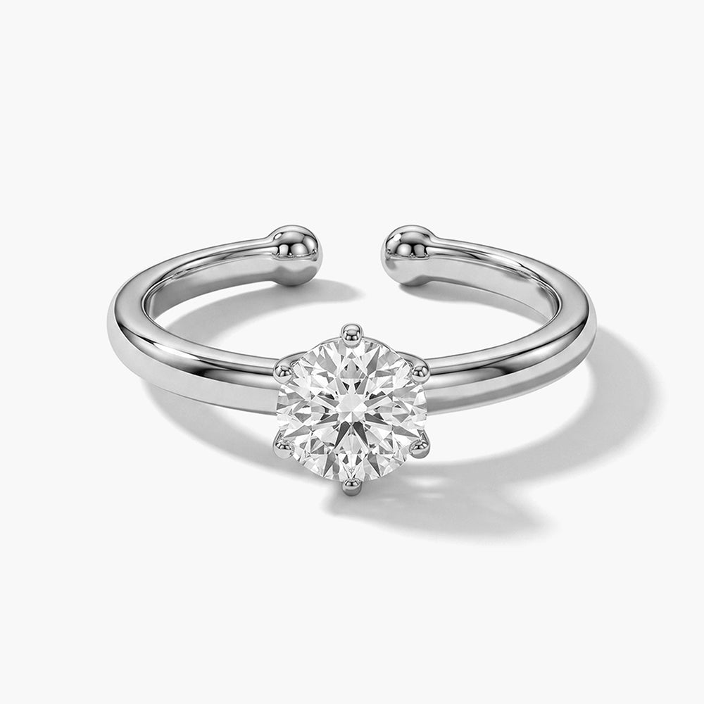 Solitaire Beauty 925 Silver Ring