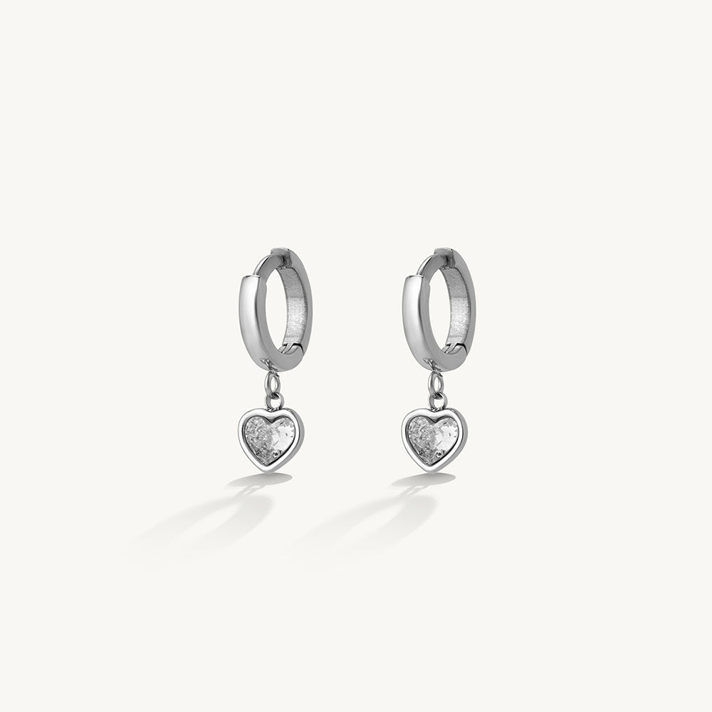 Auric Heart Drop Earrings