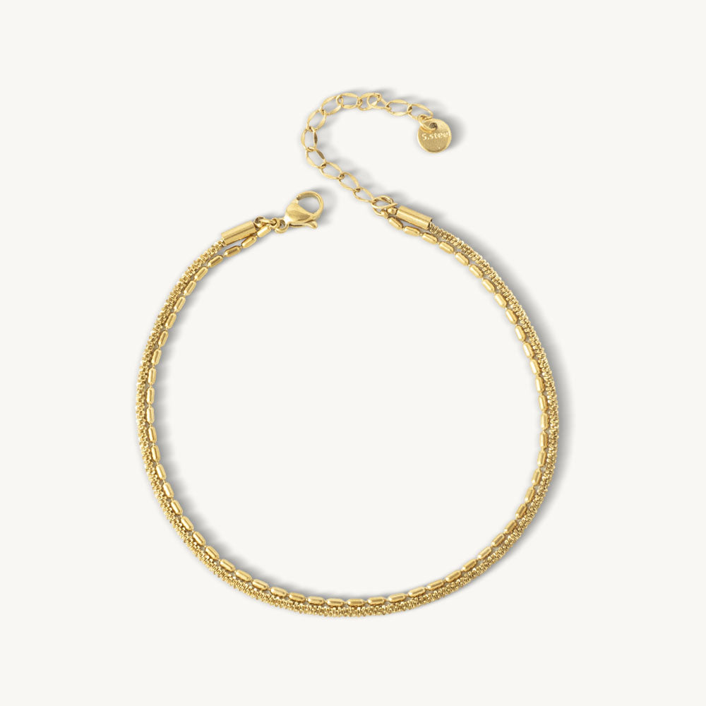 Layer Bead Chain Bracelet