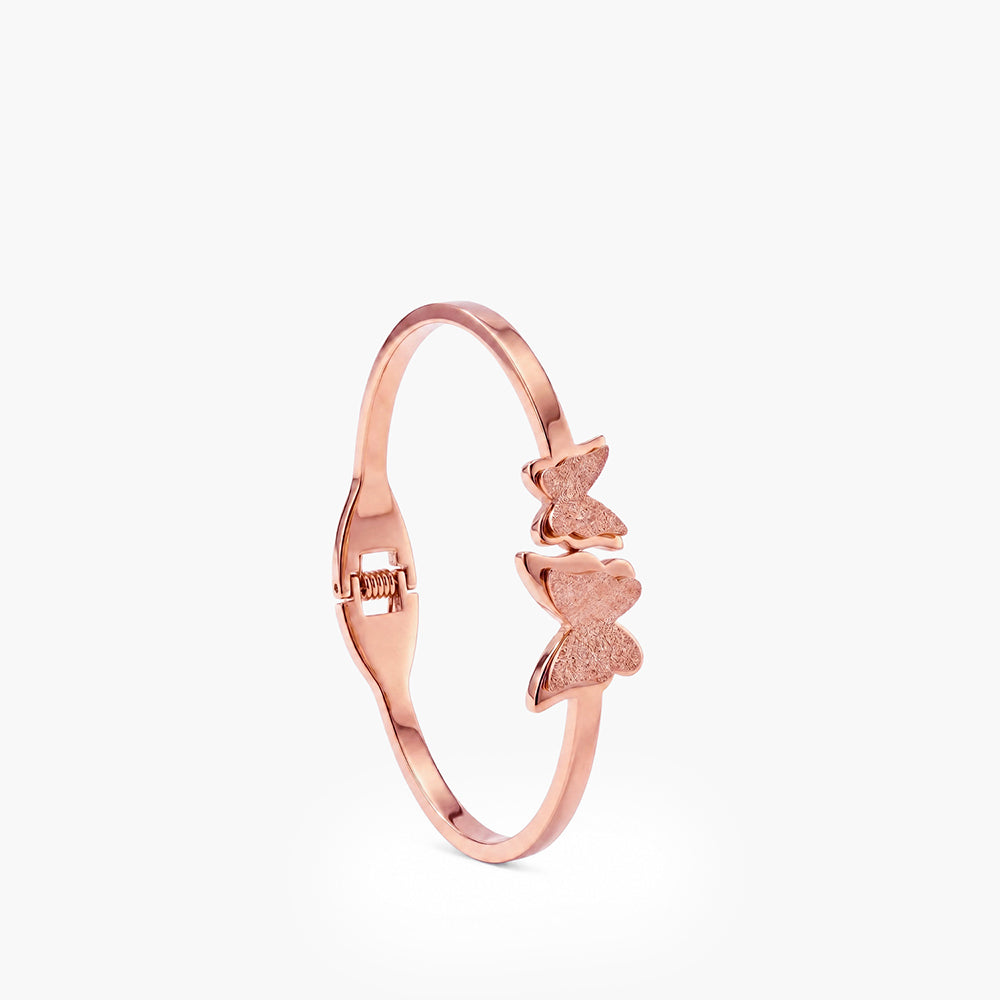 Butterfly Charm Cuff Bracelet