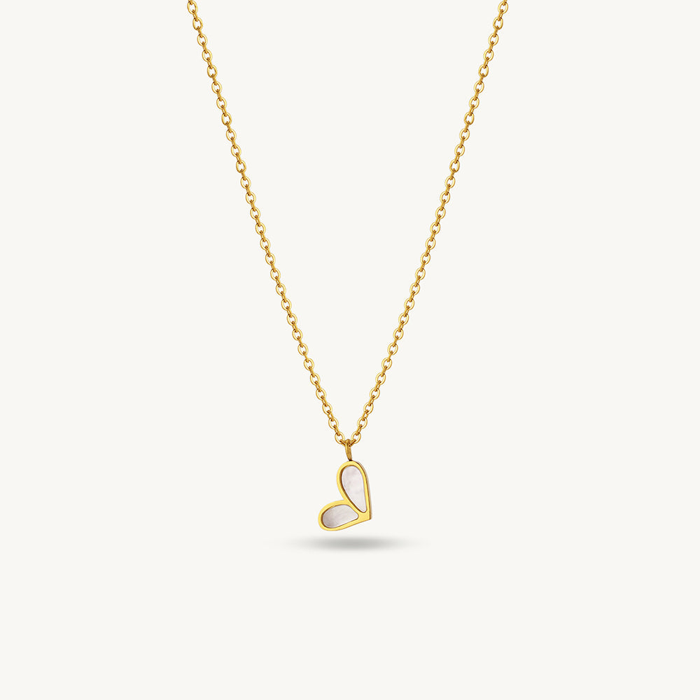 Elegant Heart Frame Necklace