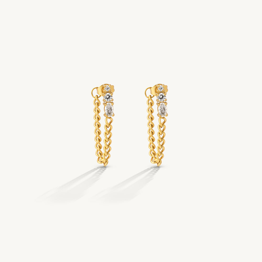Bold Chain Statement Earrings