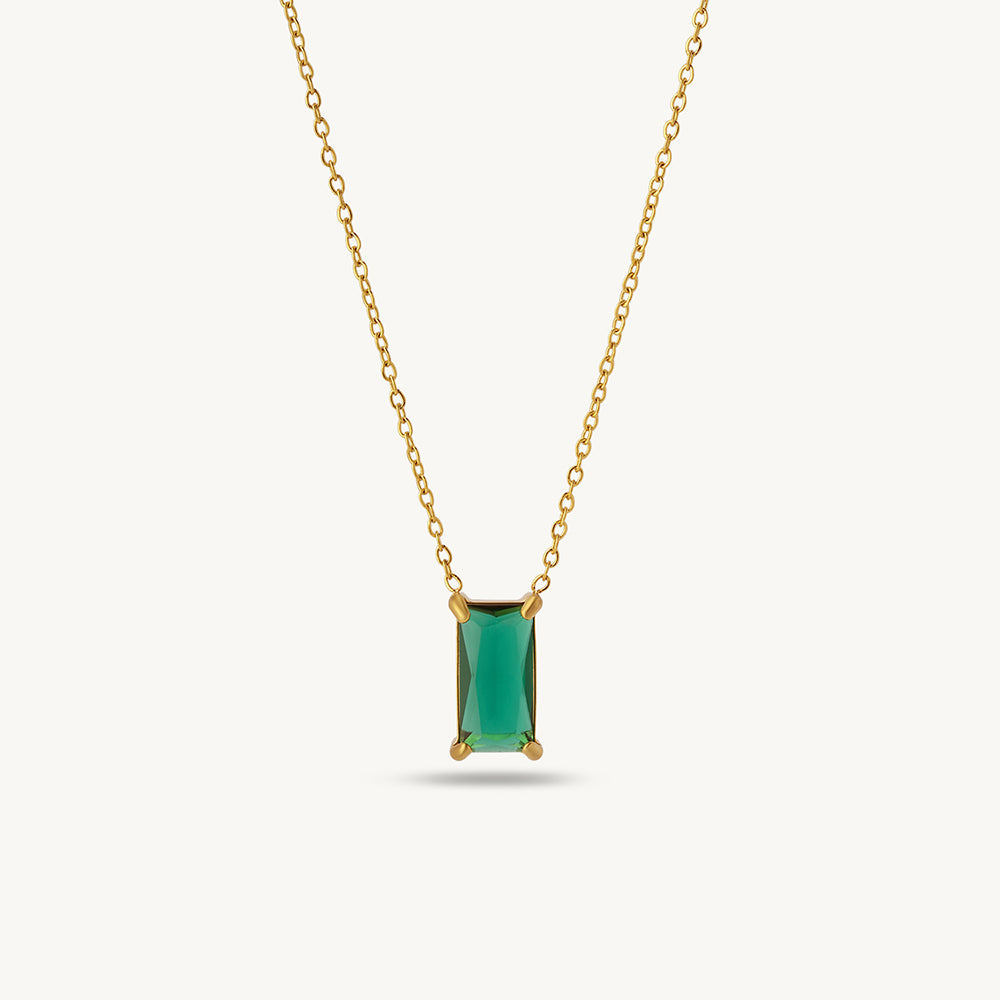 Radiant Green Crystal Necklace
