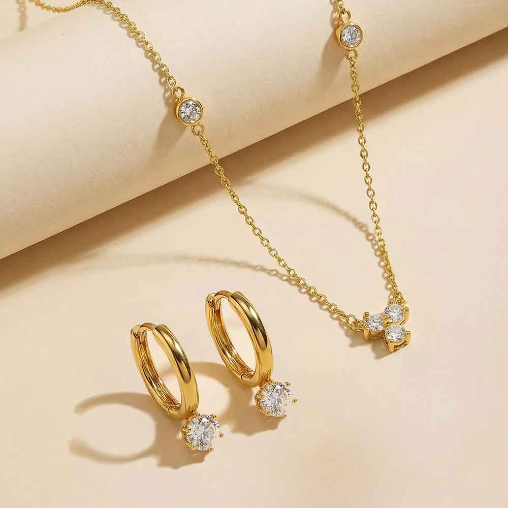 Luxe Crystal Accent Jewellery Set