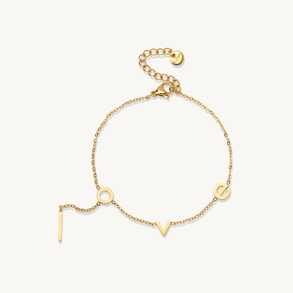 Geometric Charm Accent Station Bracelet