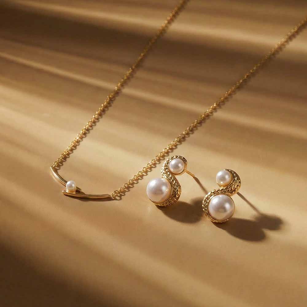 Pearl Crest Elegance Jewellery Set