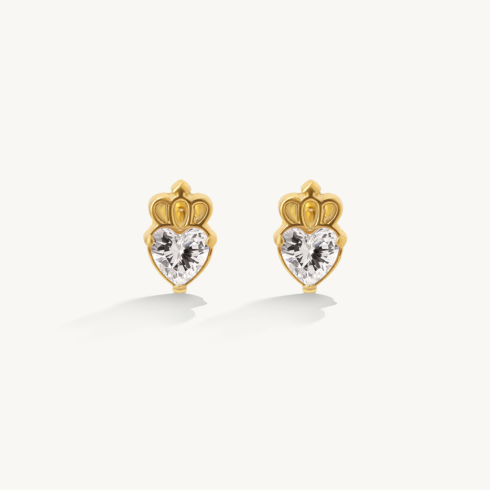 Aurelia Spark Heart Earrings