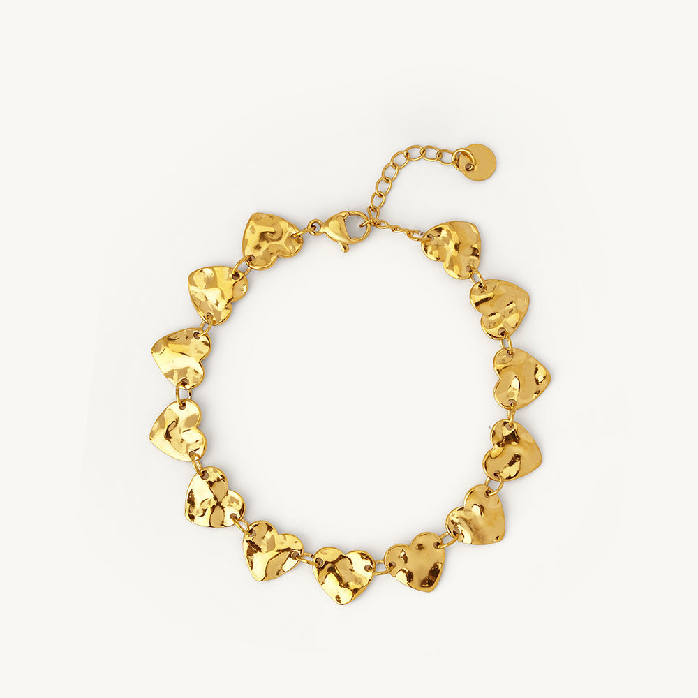 Elite Golden Heart Bracelet